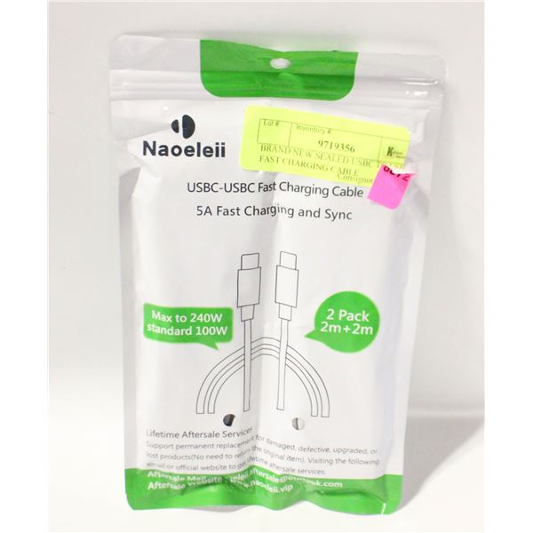 BRAND NEW SEALED USBC TO USBC FAST CHARGING CABLE