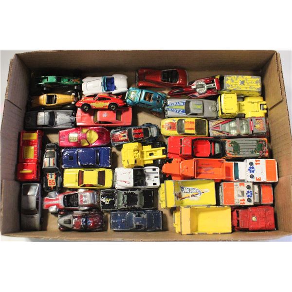 FLAT OF 1985 AND OLDER HOT WHEELS & MATCHBOX CARS