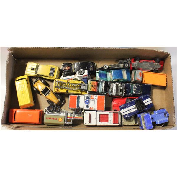FLAT OF 1985 AND OLDER HOT WHEELS & MATCHBOX CARS