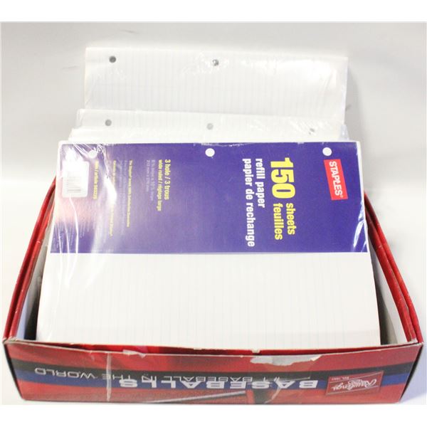 STATIONARY/PAPER ITEMS- BOX LOT ASSORTED