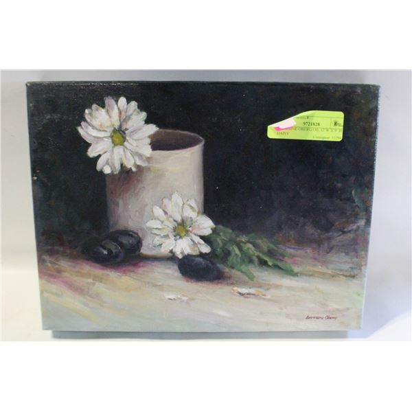 LORRAINE OBERG OIL 12`W X`9``H DAISY