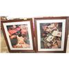 Image 1 : FRAMED SPORTS PRINTS (2) APPROX 37"X47"