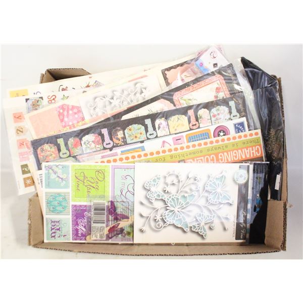 ASSORTED ESTATE SCRAPBOOKING CARDSTOCK