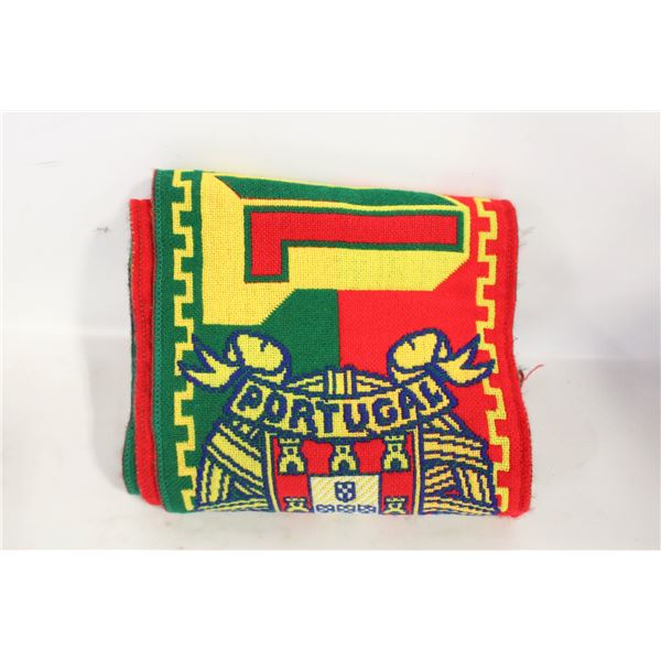 TWO PORTUGAL SOCCER SCARVES