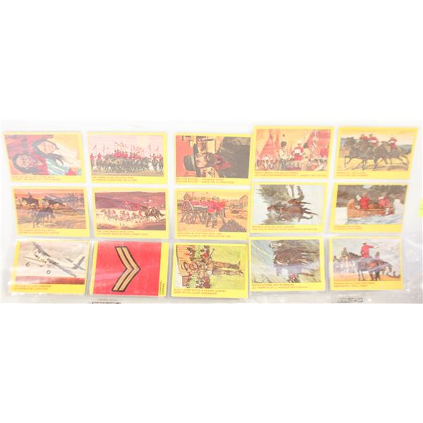 15 RCMP 1973 O-PEE-CHEE CARDS