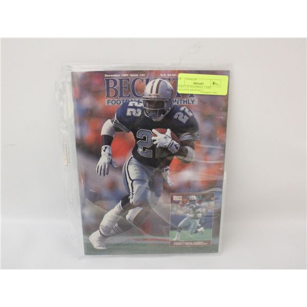 BECKETTE FOOTBALL CARD MAGAZINE MONTHLY