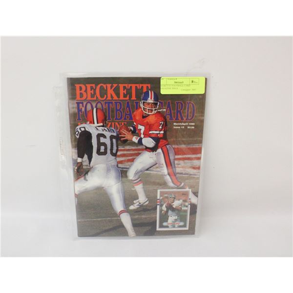 BECKETTE FOOTBALL CARD MAGAZINE ISSUE