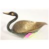 Image 1 : BRASS SWAN ORNAMENT 6X4 INCHES VINTAGE