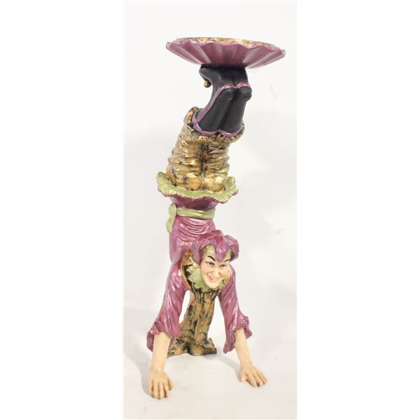 JESTER FIGURE CANDLE HOLDER