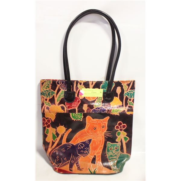 EMILY ANN OF BOCA RATON LEATHER HANDBAG