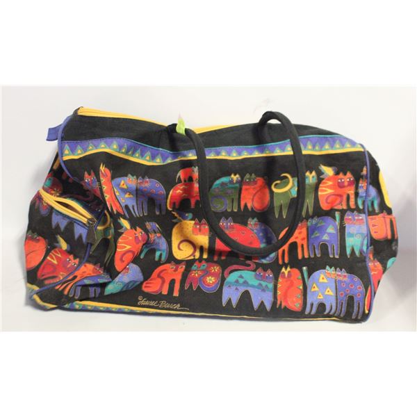 LAUREL BURCH 'FELINE FRIENDS' SUMMER TOTE BAG