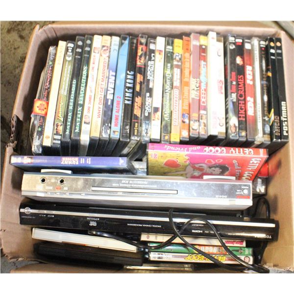 OVER 100 DVD’S AND TWO DVD PLAYERS