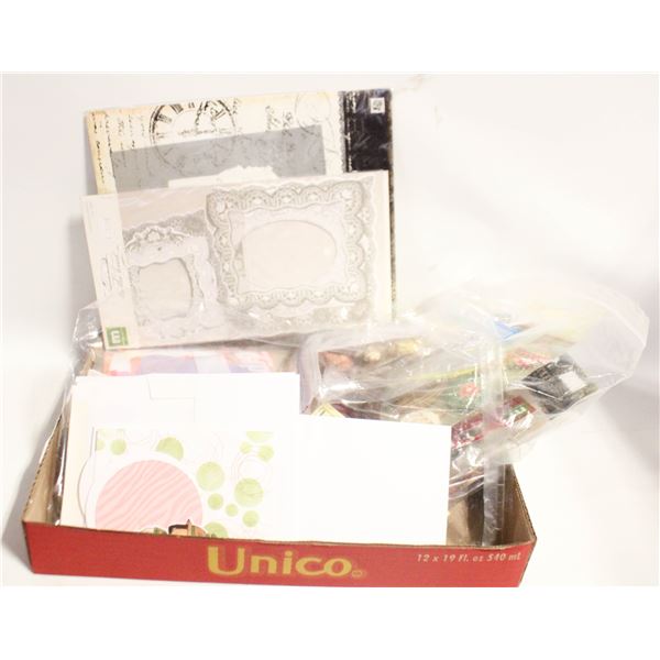 ASSORTED ESTATE SCRAPBOOKING CARDSTOCK
