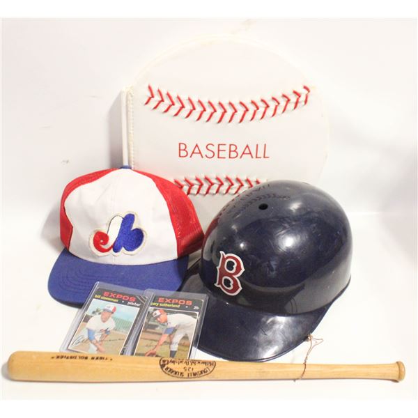 LOT OF BASEBALL ITEMS