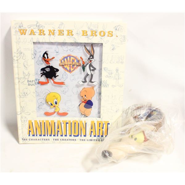 LOONIE TUNES ANIMATION BOOK + MUG