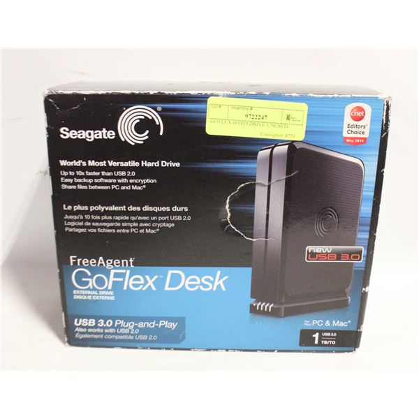 GOFLEX HARD DRIVE UNUSED