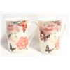 Image 1 : ADELINE FINE POCELAIN BUTTERFLY MUG SET