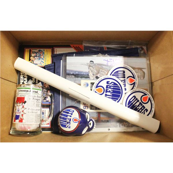 LOT OF OILERS ITEMS