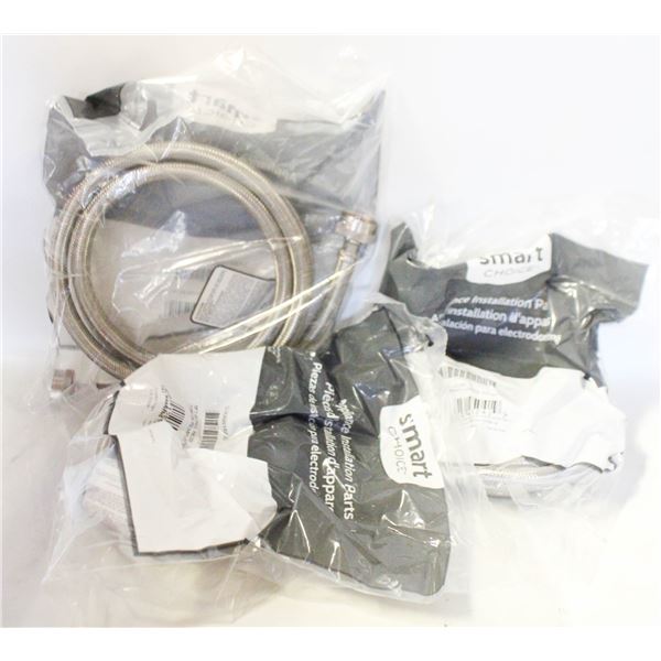 3 SMART CHOICE S/STEEL APPLIANCE HOSES 6FT
