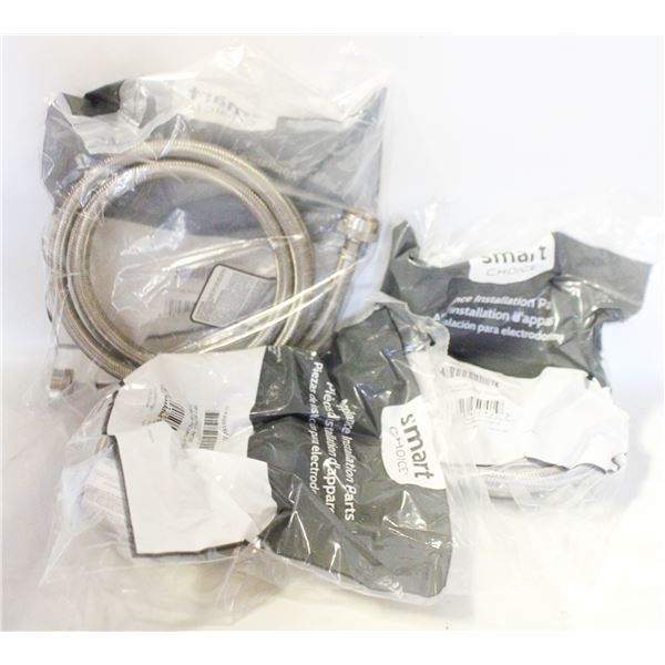 3 SMART CHOICE S/STEEL APPLIANCE HOSES 6FT