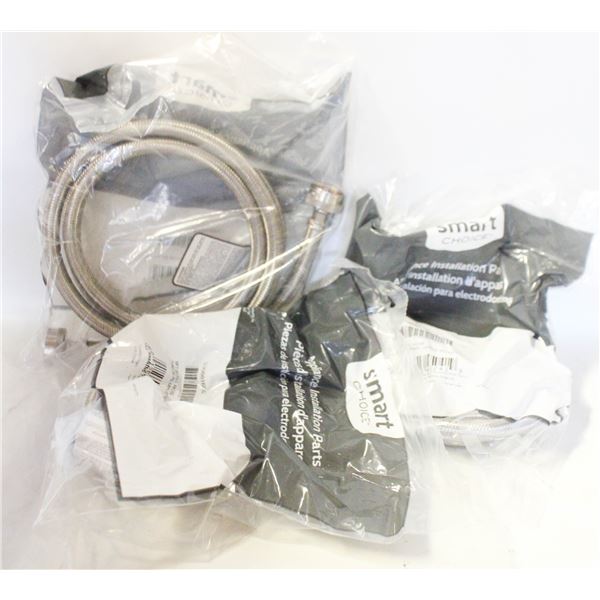 3 SMART CHOICE S/STEEL APPLIANCE HOSES 6FT
