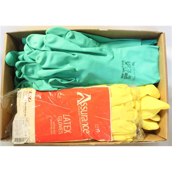 18 PAIRS RUBBER GLOVES