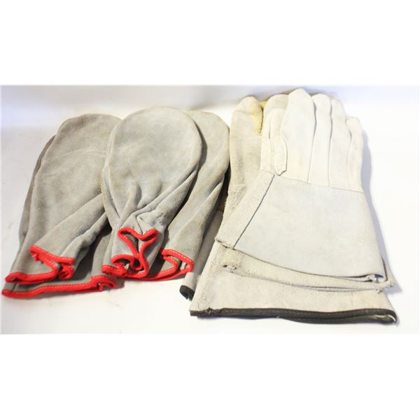 4 PAIRS WELDING GLOVES