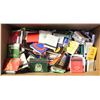 Image 1 : BOX OF 250 VINTAGE USED/UNUSED ADVERTISE MATCH
