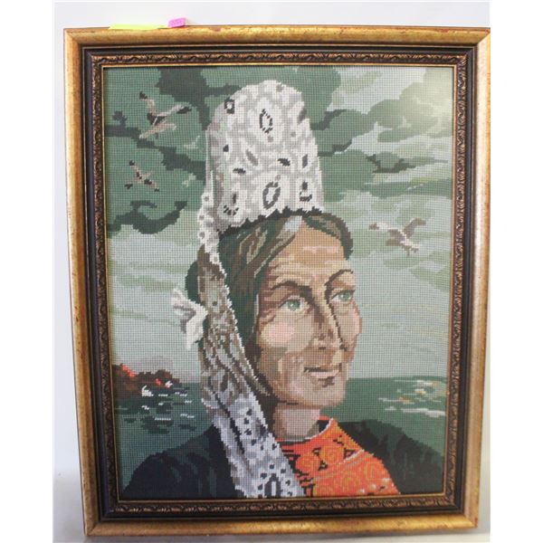 FRAMED ROYAL PARIS TAPESTRY LA BIGOUDINE