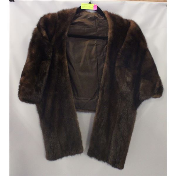 GENUINE MINK CUSTOM MADE LADIES SHAWL