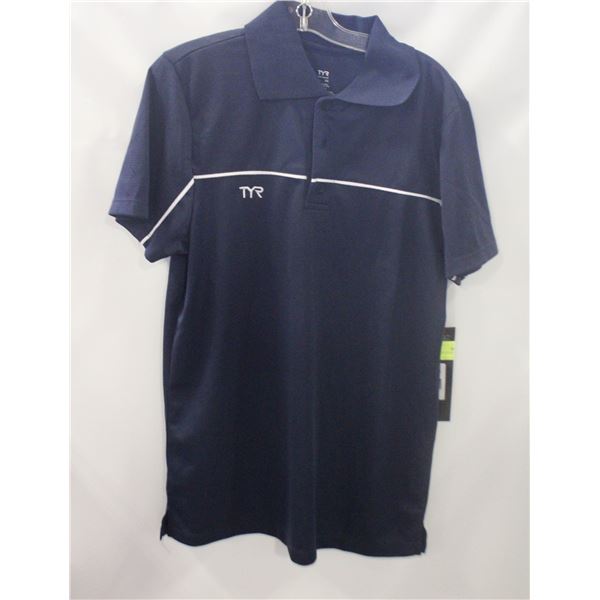 NEW TYR MEN'S POLO SHIRT NAVY SIZE XS