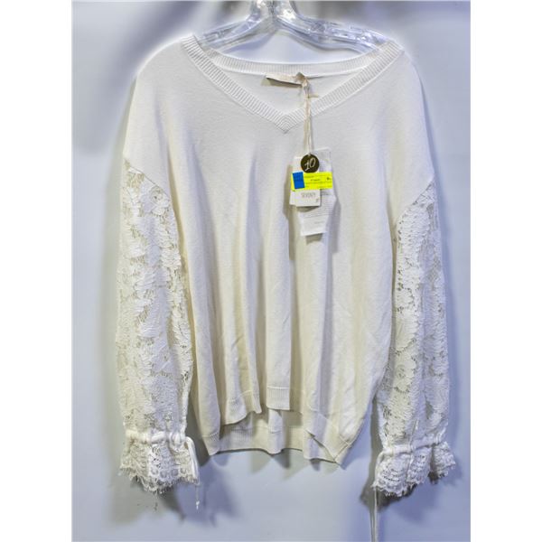 NEW SEVENTY SWEATER W/TAGS WHITE XXL