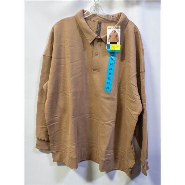 NEW MONDETTA WOMENS COLLARED PULLOVER