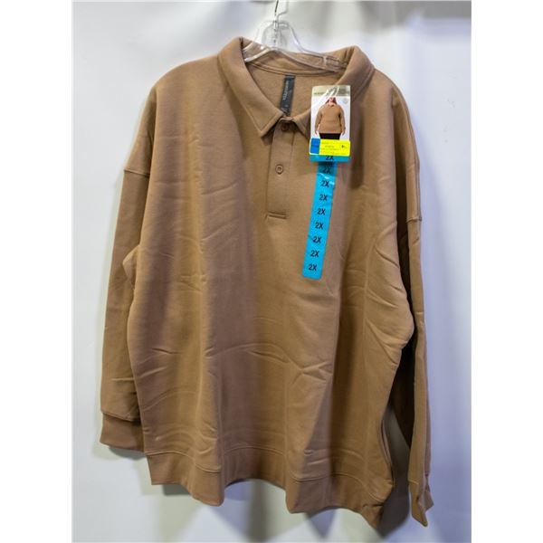 NEW MONDETTA WOMENS COLLARED PULLOVER