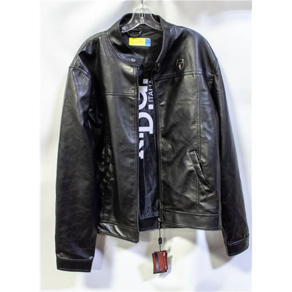 NEW LARGE REPORTAGE LEATHER JACKET