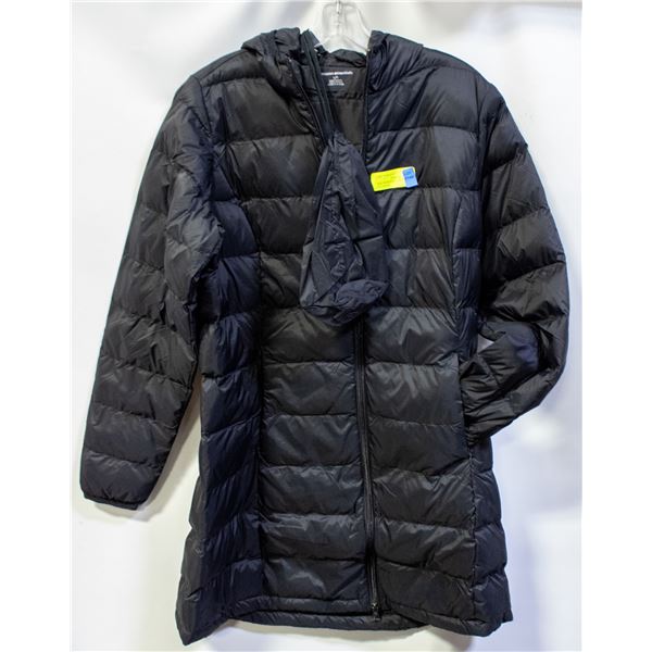 NEW WOMENS BLACK PUFFER COAT 3/4 LENGTH