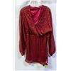 Image 1 : NEW RED SEQUIN DRESS WITH TAGS MEDIUM.