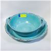 Image 1 : MELAMINE SERVING SET- LOT OF 2