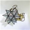 Image 1 : VINTAGE CARNIVAL GLASS STAINED GLASS BIG STAR