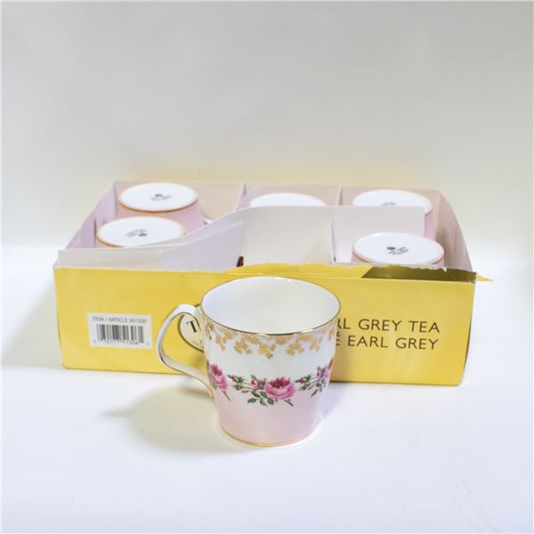 6PC ROYAL ALBERT PINK BRIDESMAID CUPS