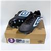 Image 1 : UMBRO KIDS AURORA SOCCER CLEANS BLACK & BLUE SZ 3