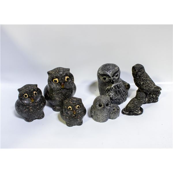 BIN OF OWLS SOAPSTONE WOLF ORIGINALS & MORE