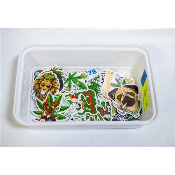 100 WEED STICKERS