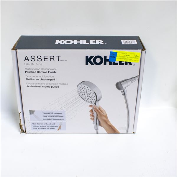 KOHLER ASSERT MULTIFUNCTION HANDSHOWER POLISHED