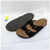 Image 1 : SKECHERS WOMENS SLIP ON SANDALS BLACK & TAN SZ 10
