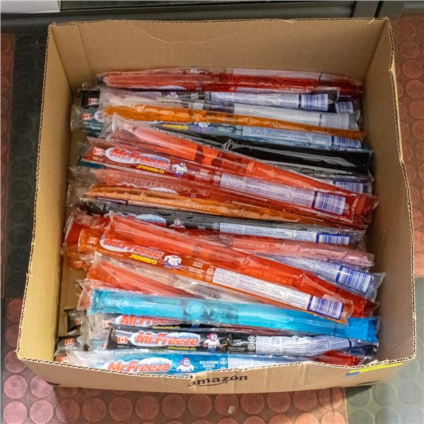 BOX OF 70 MR. FREEZE JUMBO FREEZE POPS VARIETY PK