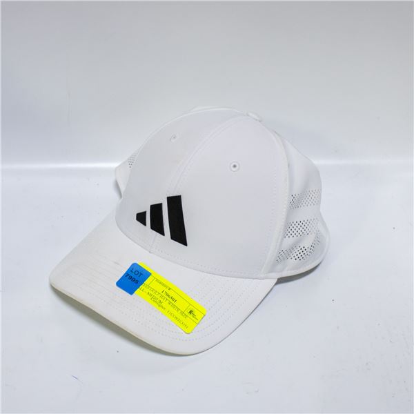 ADIDAS GOLF HAT WHITE SIZE SMALL - MEDIUM