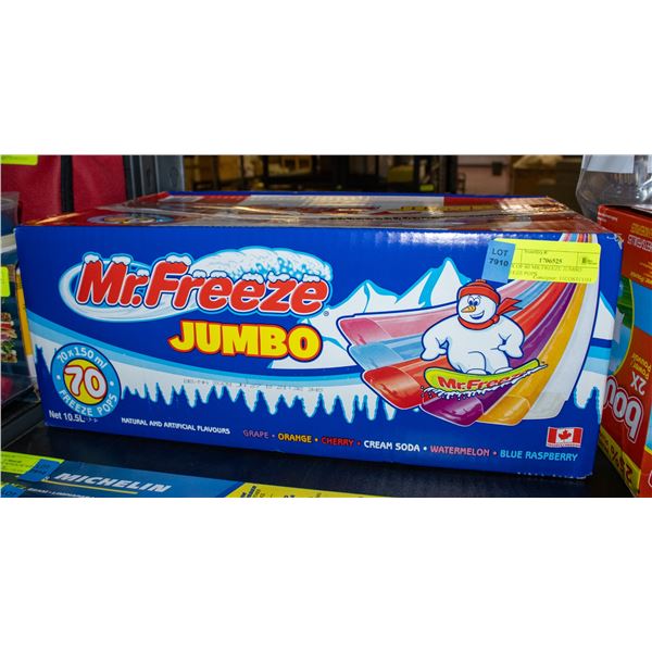BOX OF 60 MR.FREEZE JUMBO FREEZE POPS
