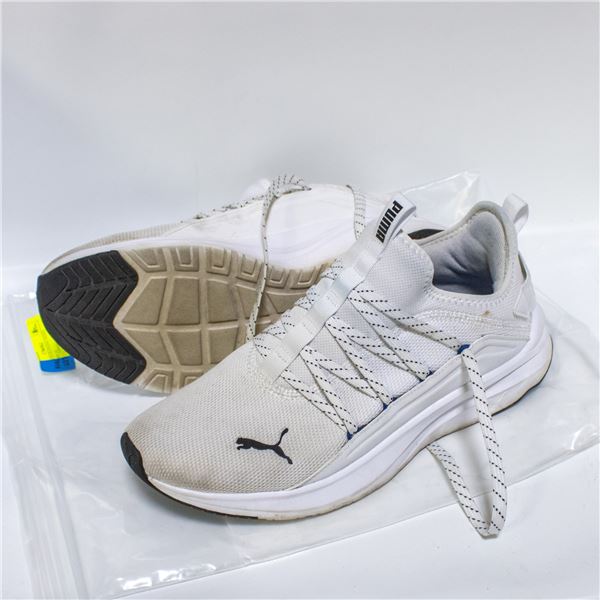 PUMA MENS RUNNING SHOES WHITE SIZE 10