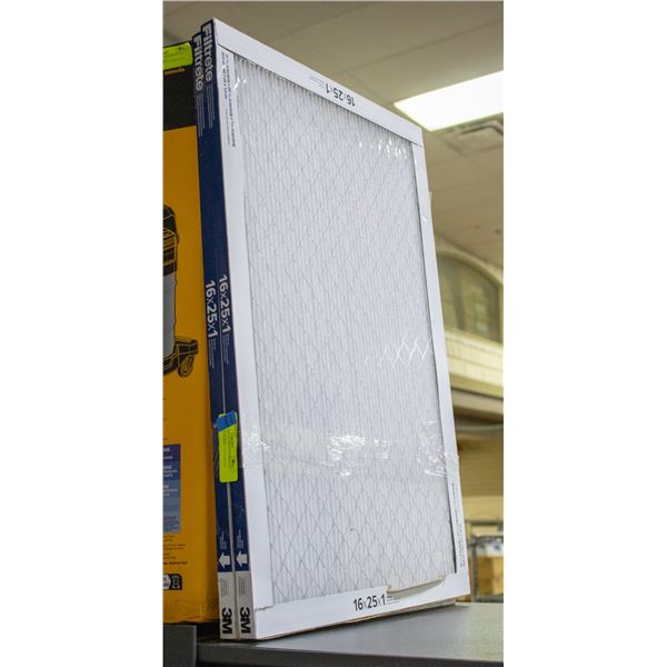 2 PACK OF 3M FILTRETE FURNACE FILTERS 16 X 25 X 1"